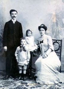 Roberto, son of James and Maria, with his family