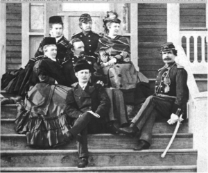 James Calhoun and his wife Margaret (back row)